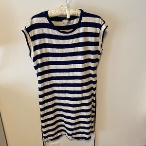 Knit tie-waist mini dress